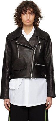 ジャケット・アウター Open YY Black Biker Jacket Open YY Black Biker Jacket
